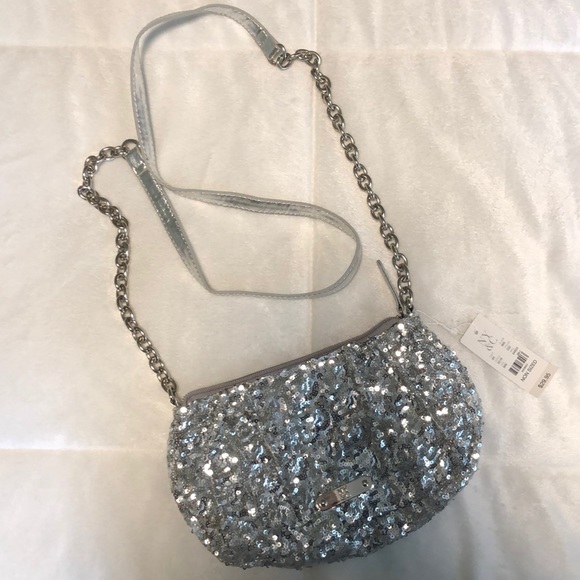 New York & Company Handbags - NWT! NY&C silver sequined evening bag